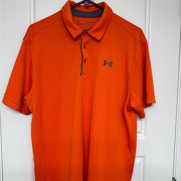 Under Armour Other - Under Armour Men’s Tech Orange Polo